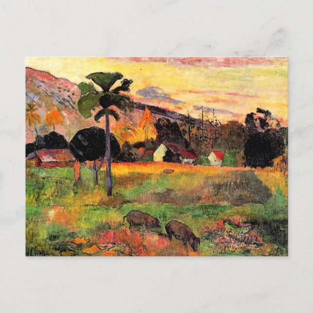 Paul Gauguin famous painting, Come Here Postcard (Front)