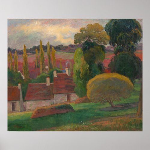 Paul Gauguin Farm in Brittany art print