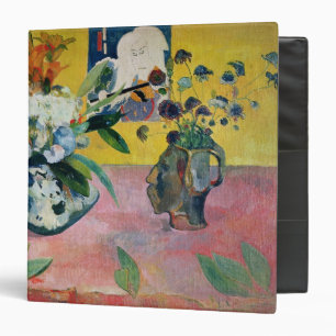 Paul Gauguin Flowers and a Japanese Print, 1889 3 Ring Binder