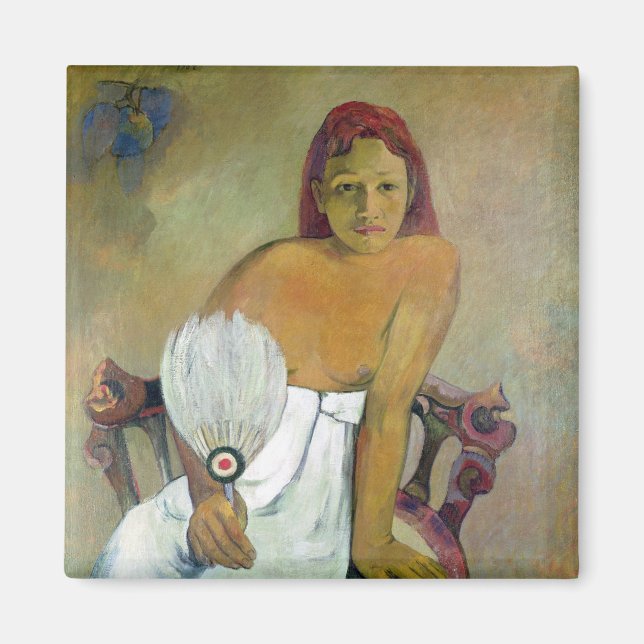 Paul Gauguin | Girl with fan, 1908 Magnet (Front)
