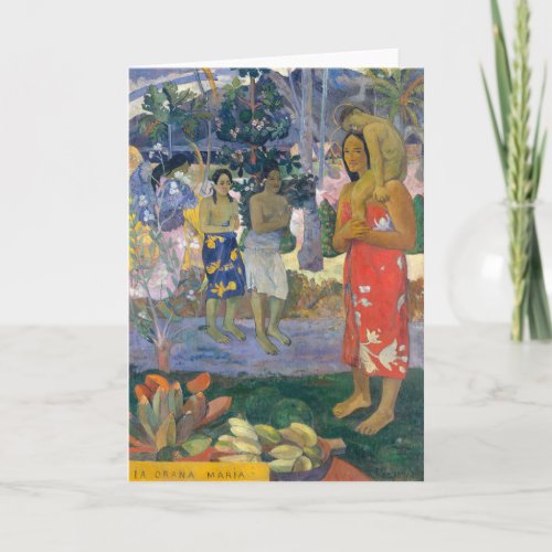 Paul Gauguin _ Hail Mary  Ia Orana Maria Card