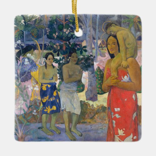 Paul Gauguin _ Hail Mary  Ia Orana Maria Ceramic Ornament
