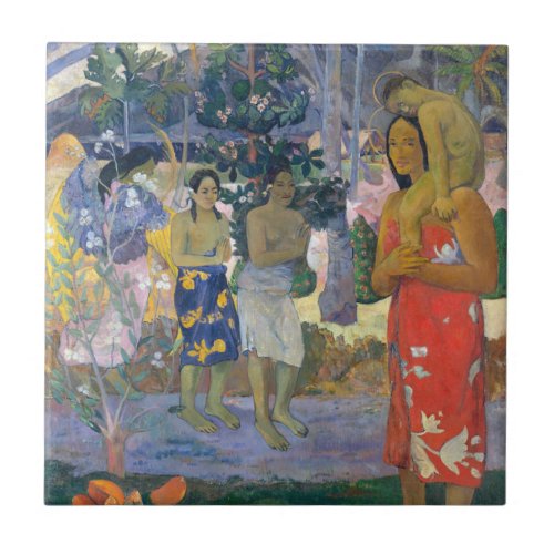 Paul Gauguin _ Hail Mary  Ia Orana Maria Ceramic Tile