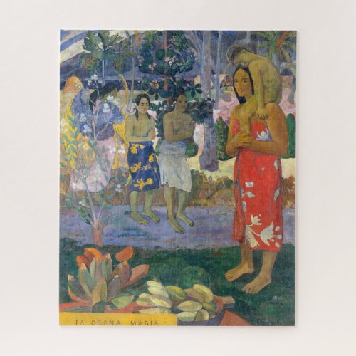 Paul Gauguin _ Hail Mary  Ia Orana Maria Jigsaw Puzzle