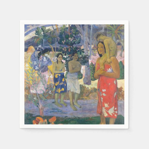 Paul Gauguin _ Hail Mary  Ia Orana Maria Napkins