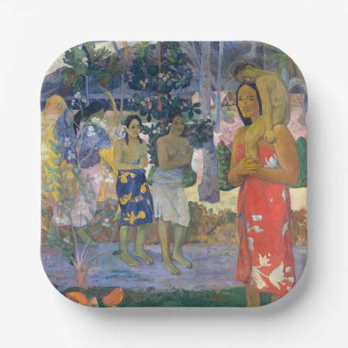 Paul Gauguin _ Hail Mary  Ia Orana Maria Paper Plates