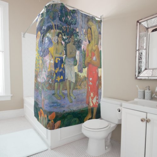 Paul Gauguin _ Hail Mary  Ia Orana Maria Shower Curtain