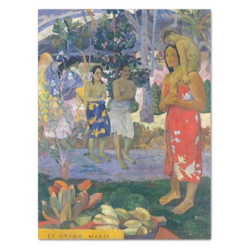 Paul Gauguin _ Hail Mary  Ia Orana Maria Tissue Paper