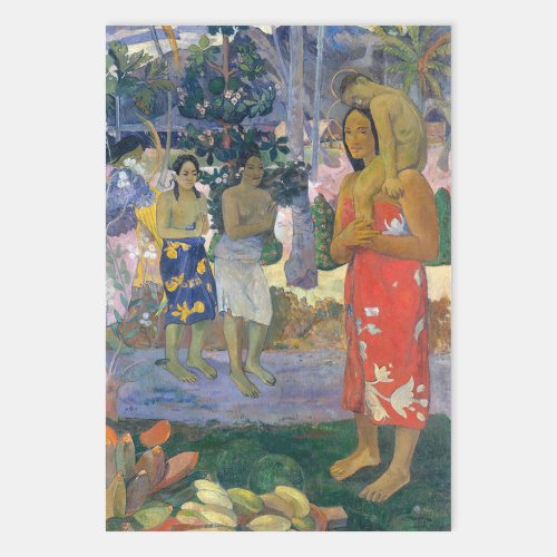 Paul Gauguin _ Hail Mary  Ia Orana Maria Wrapping Paper Sheets
