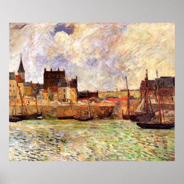 Paul Gauguin Harbour Scene, Dieppe Poster (Front)