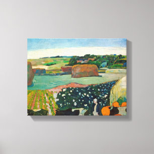 Paul Gauguin   Haystacks in Brittany, 1890 (oil on Canvas Print