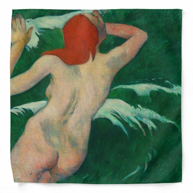 Paul Gauguin In the Waves (Dans les Vagues) Bandana (Front)