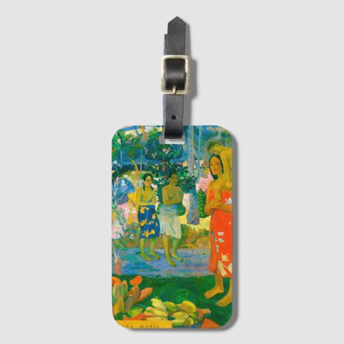 Paul Gauguin La Orana Maria Hail Mary Luggage Tag