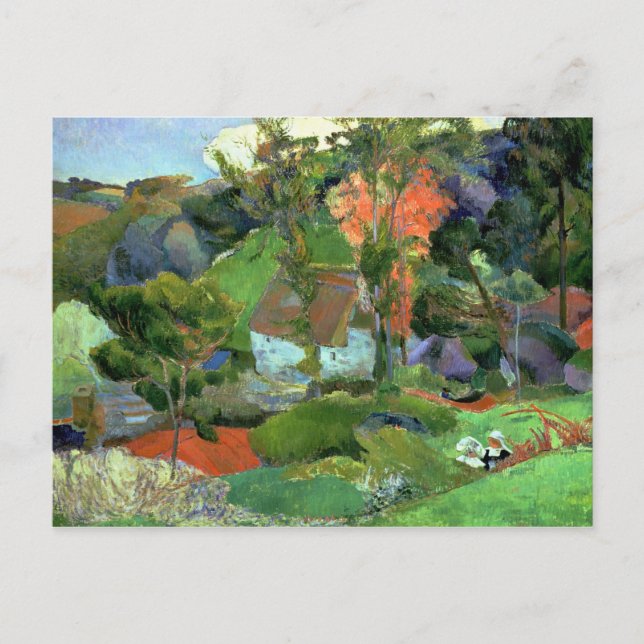 Paul Gauguin | Landscape at Pont Aven, 1888 Postcard (Front)