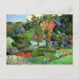 Paul Gauguin   Landscape at Pont Aven, 1888 Postcard