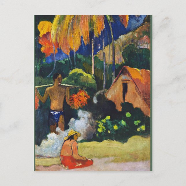 Paul Gauguin, Landscape in Tahiti, Postcard (Front)