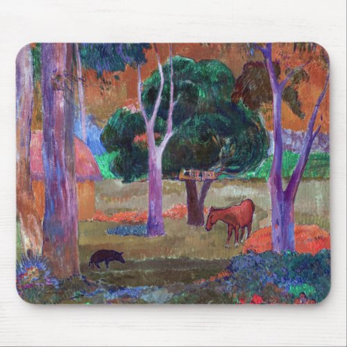 Paul Gauguin _ Landscape with a Pig and a Horse Mouse Pad