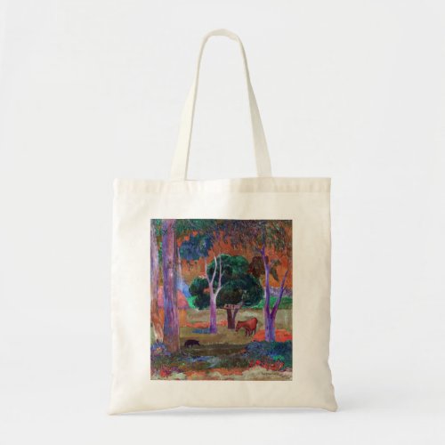 Paul Gauguin _ Landscape with a Pig and a Horse Tote Bag