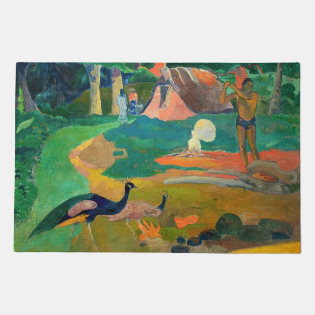 Paul Gauguin - Landscape with Peacocks / Matamoe Doormat (Front)