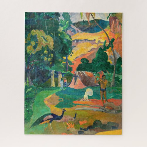 Paul Gauguin _ Landscape with Peacocks  Matamoe Jigsaw Puzzle