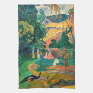 Paul Gauguin - Landscape with Peacocks / Matamoe Kitchen Towel