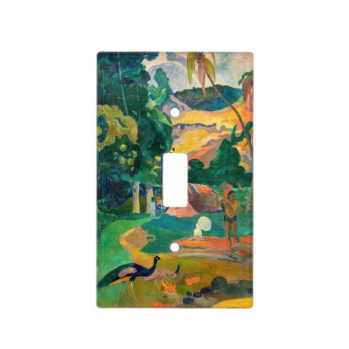 Paul Gauguin _ Landscape with Peacocks  Matamoe Light Switch Cover