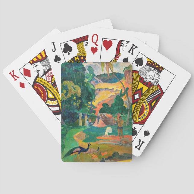 Paul Gauguin - Landscape with Peacocks / Matamoe Poker Cards (Back)