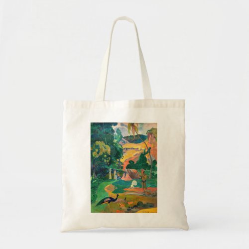 Paul Gauguin _ Landscape with Peacocks  Matamoe Tote Bag