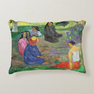 Paul Gauguin   Les Parau Parau (The Gossipers) Accent Pillow