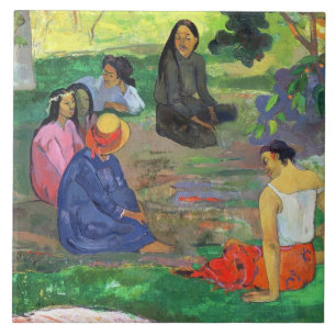 Paul Gauguin   Les Parau Parau (The Gossipers) Ceramic Tile