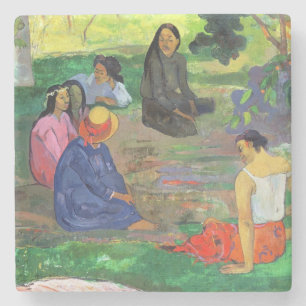Paul Gauguin Les Parau Parau (The Gossipers) Stone Coaster