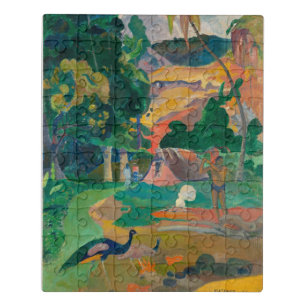 Paul Gauguin Matamoe Landscape with Peacocks Jigsaw Puzzle