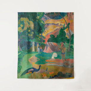 Paul Gauguin Matamoe Landscape with Peacocks Tapestry
