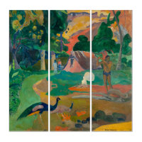 Paul Gauguin Matamoe Landscape with Peacocks