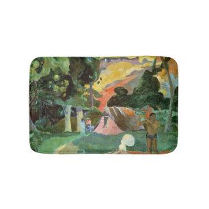 Paul Gauguin   Matamoe or, Landscape with Peacocks Bathroom Mat