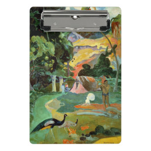 Paul Gauguin   Matamoe or, Landscape with Peacocks Mini Clipboard