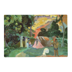 Paul Gauguin Matamoe or, Landscape with Peacocks Placemat