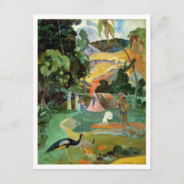 Paul Gauguin | Matamoe or, Landscape with Peacocks Postcard (Front)