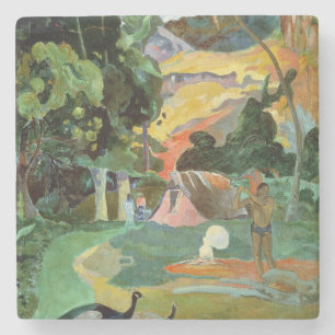 Paul Gauguin   Matamoe or, Landscape with Peacocks Stone Coaster