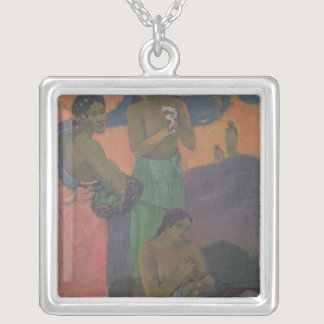 Paul Gauguin | Maternity, or Three Women on the Se Silver Plated Necklace