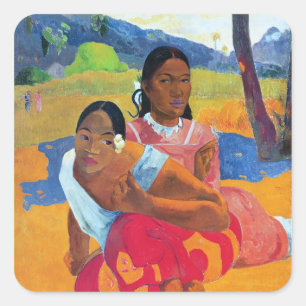 Paul Gauguin Nafea Faaipoipo , 1892 Square Sticker