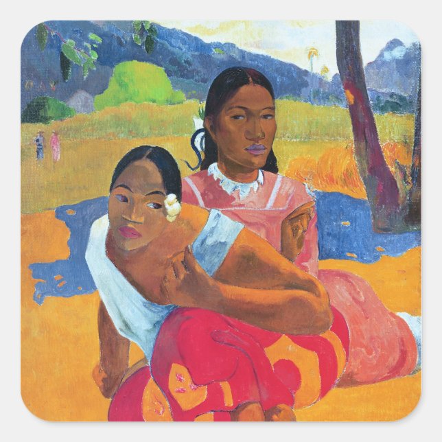 Paul Gauguin | Nafea Faaipoipo , 1892 Square Sticker (Front)