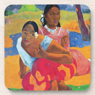 Paul Gauguin   Nafea Faaipoipo (When are you Getti Drink Coaster