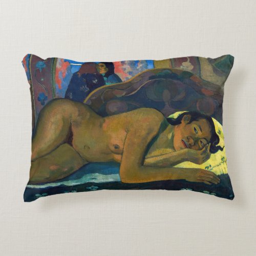 Paul Gauguin _ Nevermore  O Taiti Accent Pillow