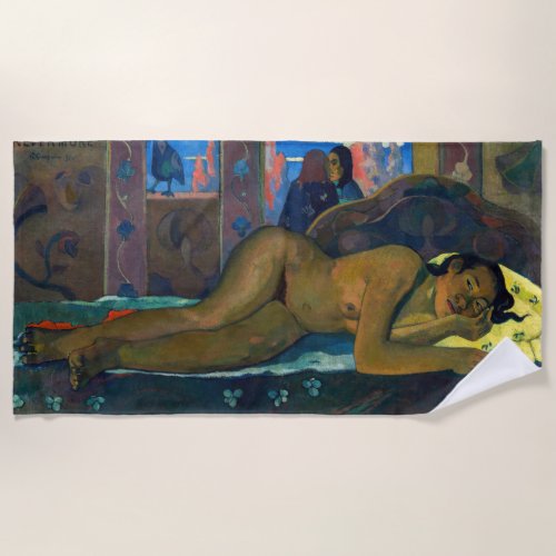 Paul Gauguin _ Nevermore  O Taiti Beach Towel