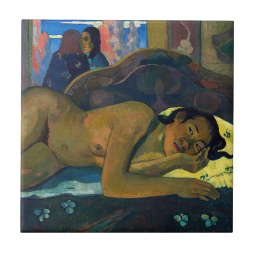 Paul Gauguin _ Nevermore  O Taiti Ceramic Tile
