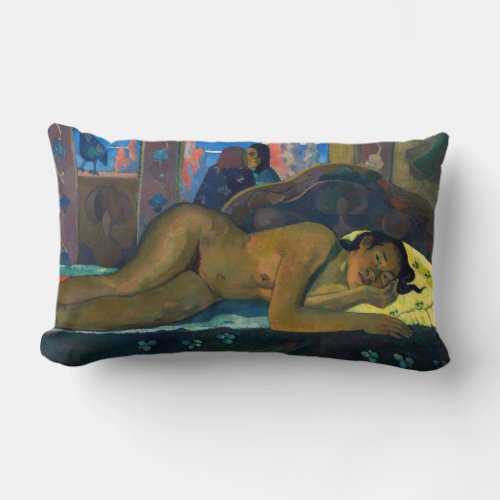 Paul Gauguin _ Nevermore  O Taiti Lumbar Pillow