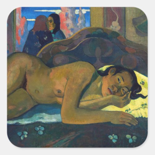 Paul Gauguin _ Nevermore  O Taiti Square Sticker