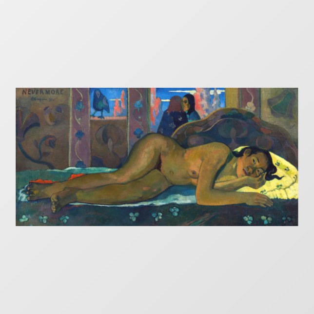 Paul Gauguin - Nevermore / O Taiti Window Cling (Sheet)