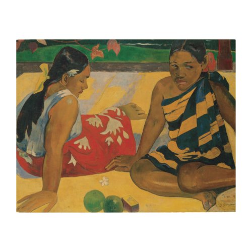 Paul Gauguin _ Parau Api What News Wood Wall Decor